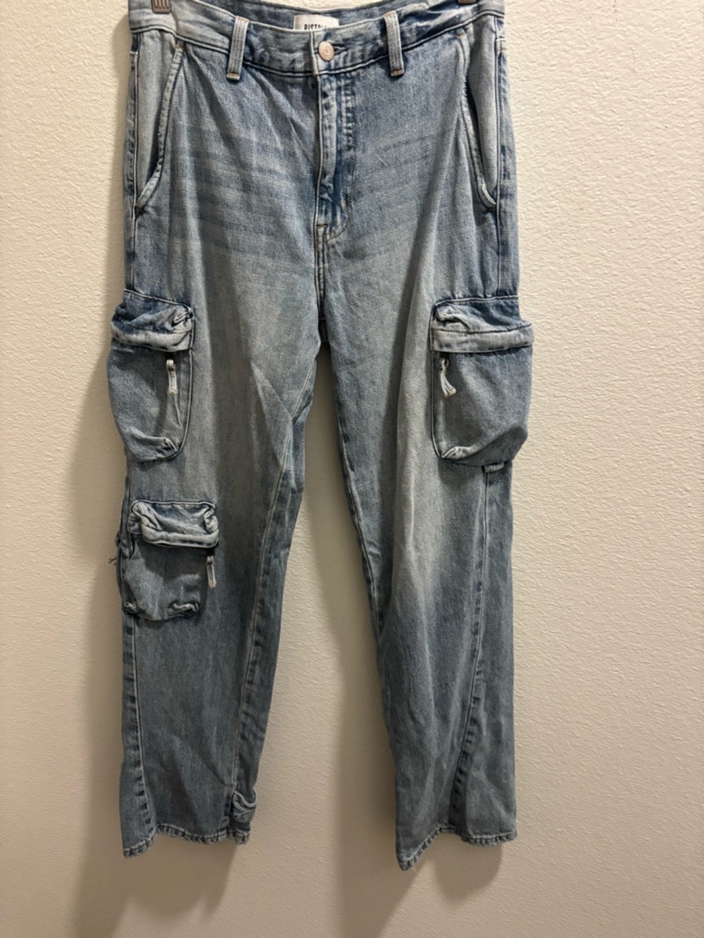 PISTOLA Denim Stretch BOBBIE Cargo Utility Jeans, size 26 - Picture 3 of 12